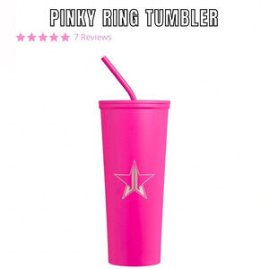 NIB JEFFREE STAR Cosmetics JSC PINKY RING TUMBLER 24oz. HOT PINK Collector Cup